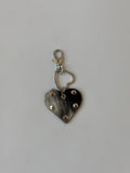 cowhide heart charm 🐮