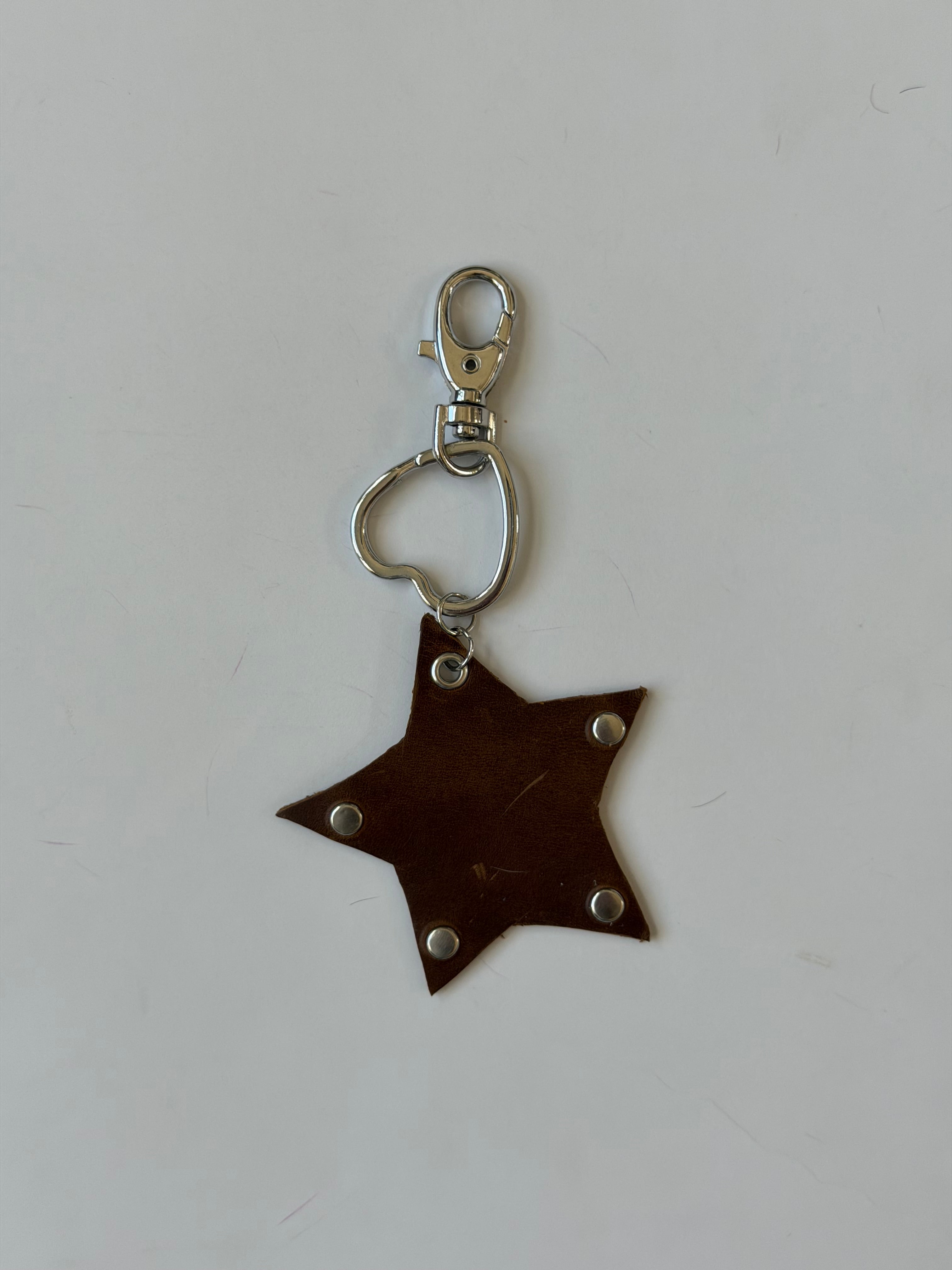 leather star charm