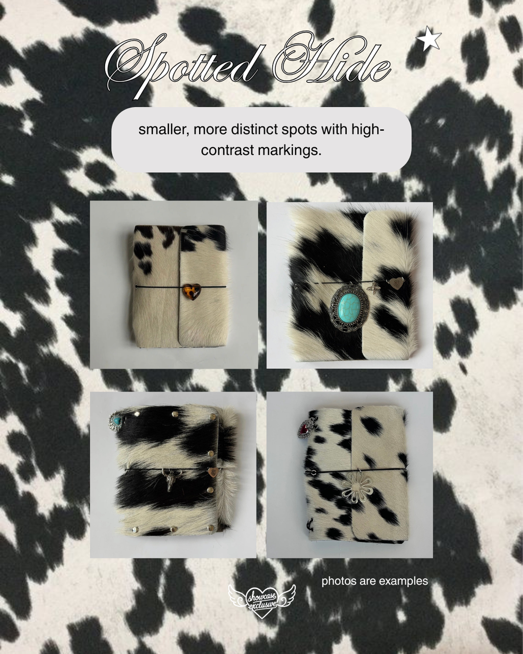 dark cowhide trifold 🐮