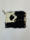 heart cowhide pouch