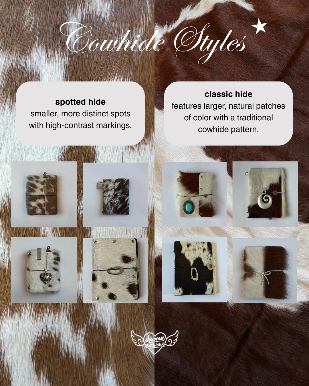brown cowhide trifold 🐮