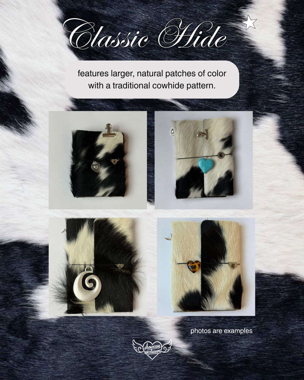 dark cowhide trifold 🐮